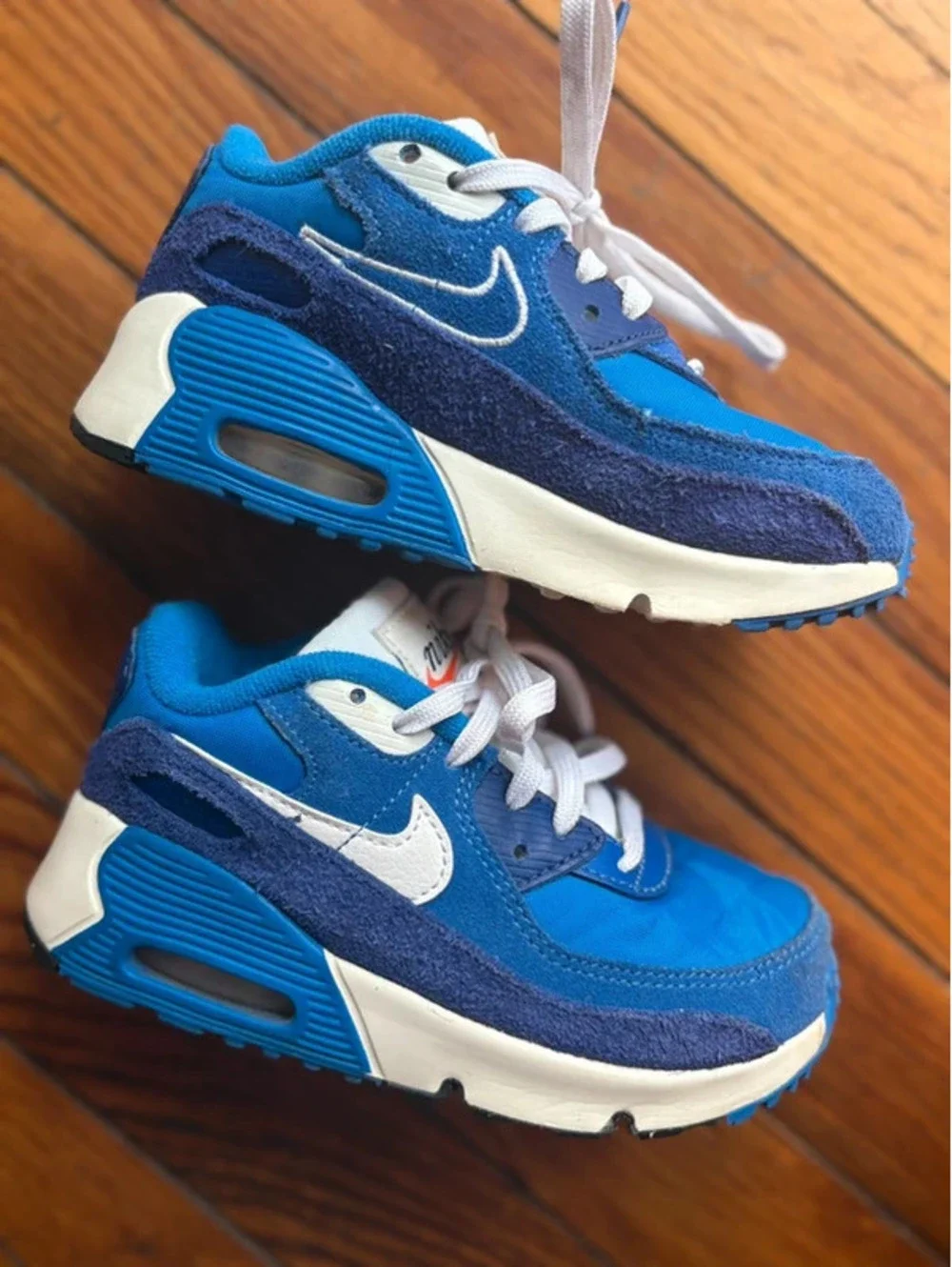 10C Blue and White Toddler Nike Air Max